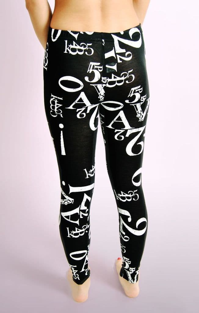 Letter Print Leggings